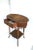 Wood Victorian Tiger Bamboo and Wicker Hall Foyer Table For Sale - Image 7 of 12