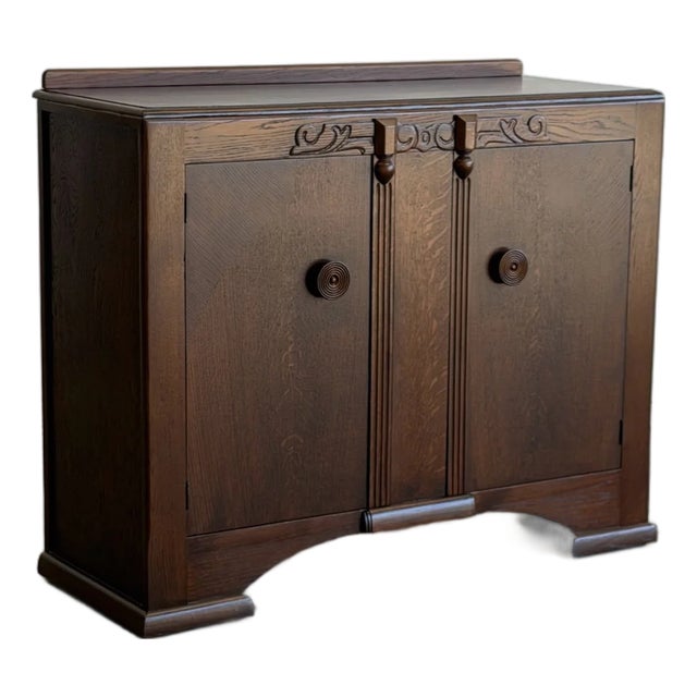 Vintage Art Deco English Sideboard For Sale