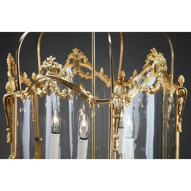 Large Entrance Hall Lantern, Château Léoube, Bormes For Sale - Image 5 of 18