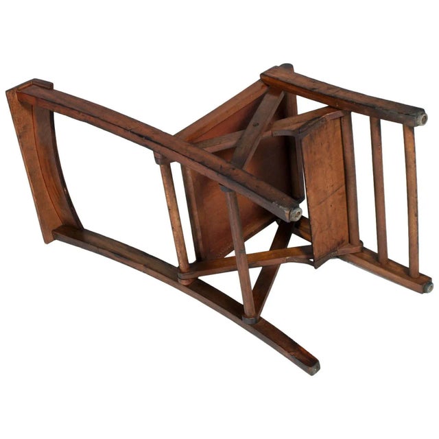 - Early 20th-century church chair - Art Nouveau piece from Sant'Antonio cathedral - Made of walnut with a molded seat