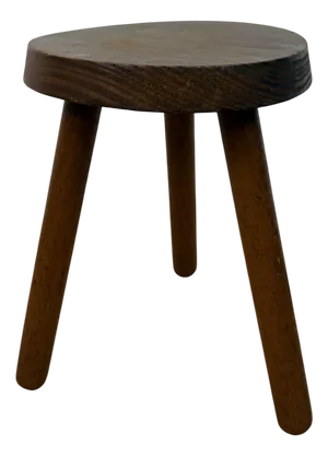 Dutch Wood Stool, 1960s