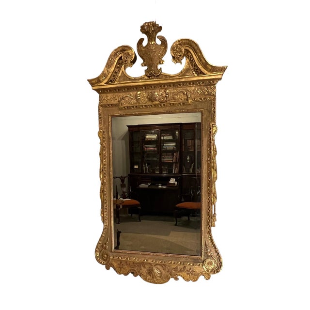 A George II Giltwood Mirror Circa 1740 For Sale - Image 10 of 12