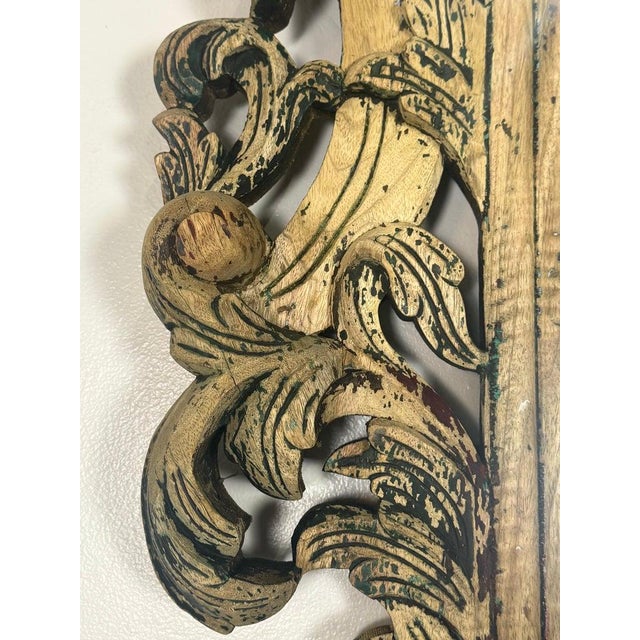 Antique Italian Wall Mirror, Vintage Elegance From the 20th Century For Sale - Image 13 of 15