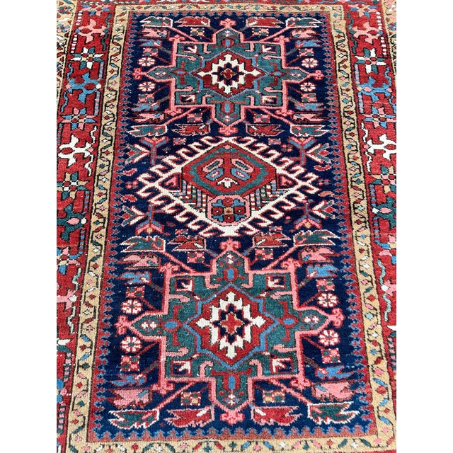 Blue Antique Karadja Rug, 1890s For Sale - Image 8 of 18