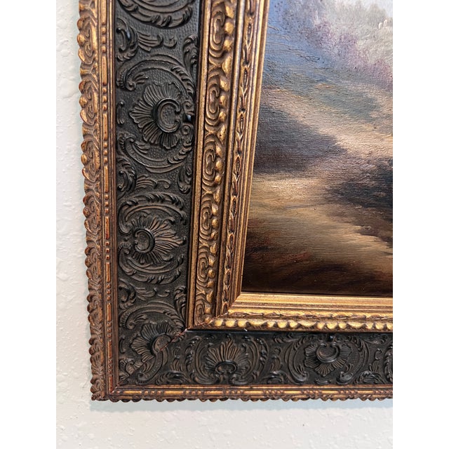 Impressionist Antique Italian Landscape Oil Painting Signed Rastelli European School For Sale - Image 3 of 14