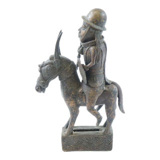 Antique Bronze African Scultpure of a African Warrior For Sale