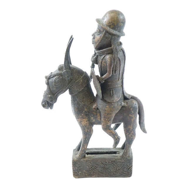 Antique Bronze African Scultpure of a African Warrior For Sale
