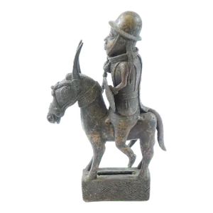 Antique Bronze African Scultpure of a African Warrior