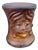 Vintage Folk Art Paper Mache Side Table/Stool With Hindu Figure For Sale