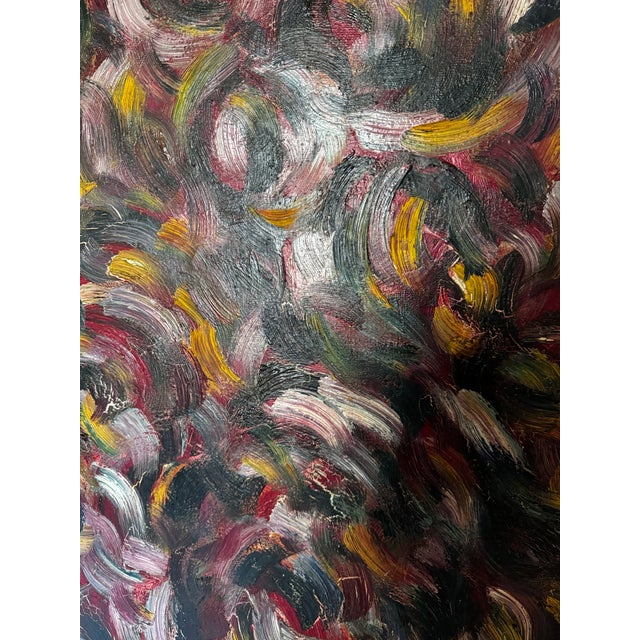 Red 1990s Whirlpool of Choices Original Oil Painting by Monique Nichols For Sale - Image 8 of 12