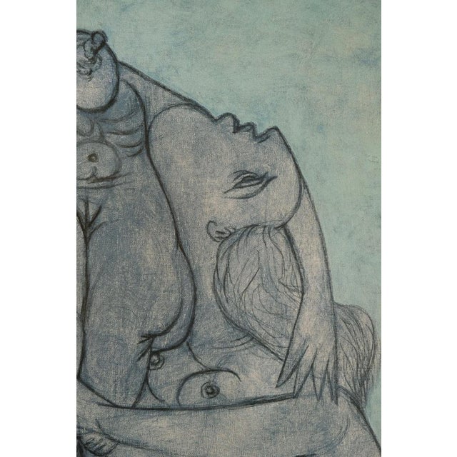Deux Femmes Enlacées Poster after Pablo Picasso For Sale - Image 4 of 7