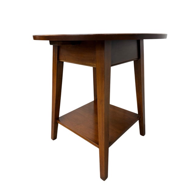 Ethan Allen Vintage Ethan Allen Country Colors Round Side Table For Sale - Image 4 of 7