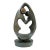 1920sLarge Hand-Carved Shona Serpentine Stone Couple Sculptur For Sale
