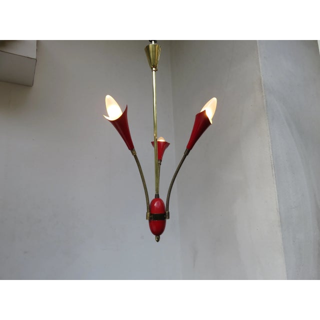 Italian Red Brass Filigree Pendant, 1950s For Sale - Image 13 of 15