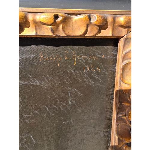 After El Greco, The Nobleman with His Hand on His Chest, 1924, Oil Painting, Framed For Sale - Image 10 of 13