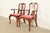 Queen Anne Henkel Harris Queen Anne Solid Cherry Wood Armchairs, Pair For Sale - Image 3 of 15