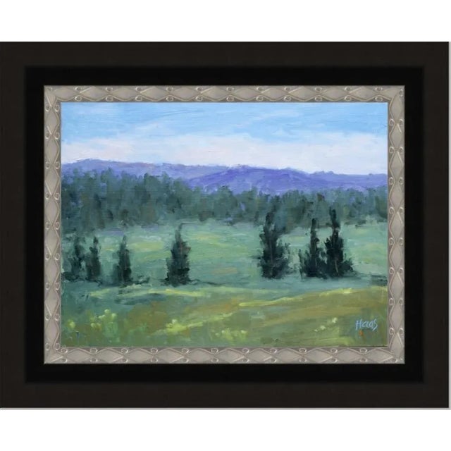 "Tahoe Meadows" Contemporary Impressionist Style Landscape Oil Painting For Sale - Image 4 of 12