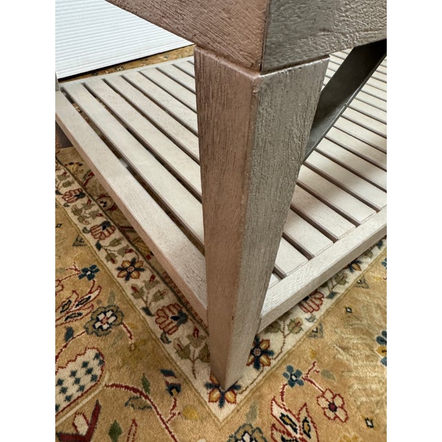 Wood Crate & Barrel Boardwalk Coffee Table For Sale - Image 7 of 13