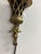 French Vintage 20th Century Louis XVI Style Brass Floral Wall Sconce For Sale - Image 3 of 6