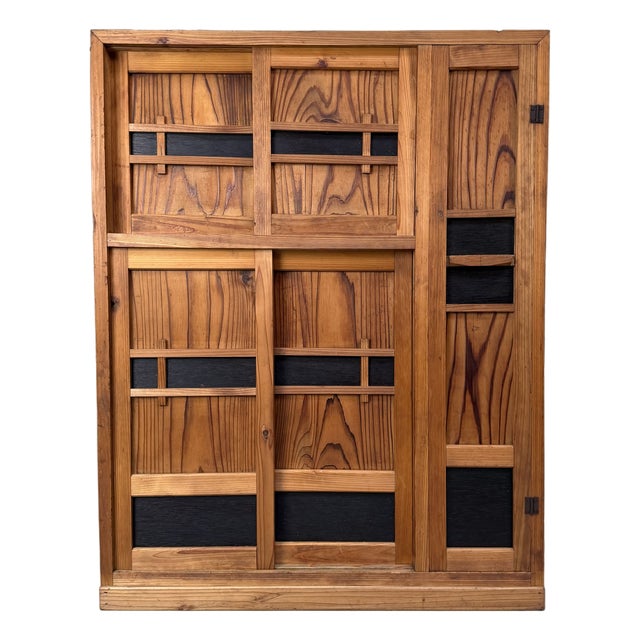 Mid-Century Japanese Storage Cabinet in Sugi Wood, 1960s For Sale