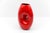 1970s Vintage Red and White Fat Lava Vase, 1950s For Sale - Image 5 of 11