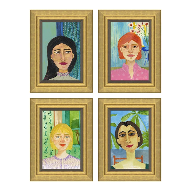 Portrait Series II by Susan Hable For Sale