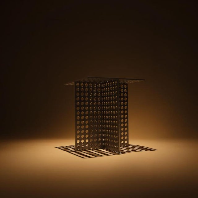 Partial Presence Aluminium Side Table by Bureau of Entropy For Sale - Image 4 of 10