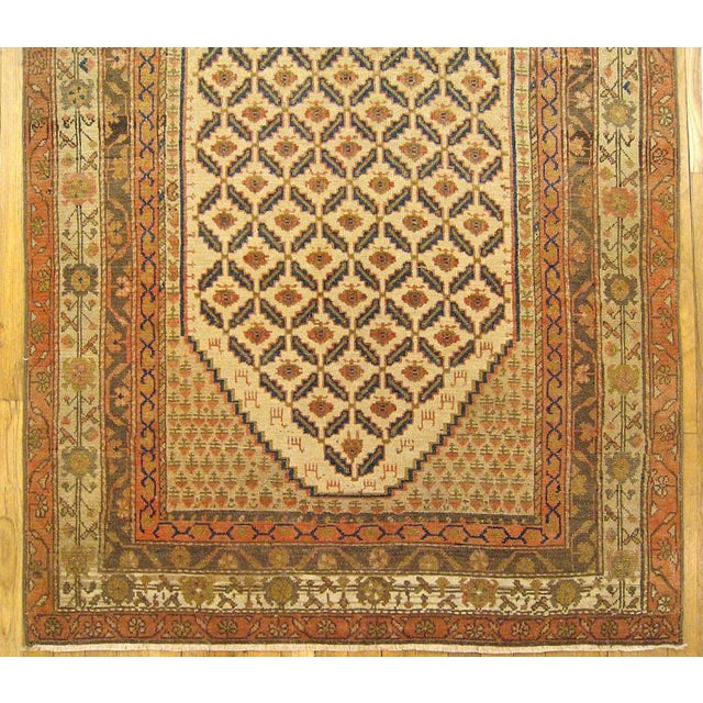 Art Deco 1920s Antique Persian Hamadan Camel Hair Oriental Rug-4’0"x6’3" For Sale - Image 3 of 5