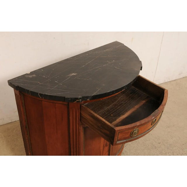 Late 18th Century Neoclassical Demilune Cabinet For Sale - Image 11 of 11