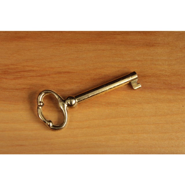 Ethan Allen Cherry Georgian Court 2 Piece Secretary Desk For Sale - Image 11 of 18