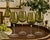 Elevate your tablescape or bar cart curation with this striking set of four mid-century modern style stemmed wine goblets....