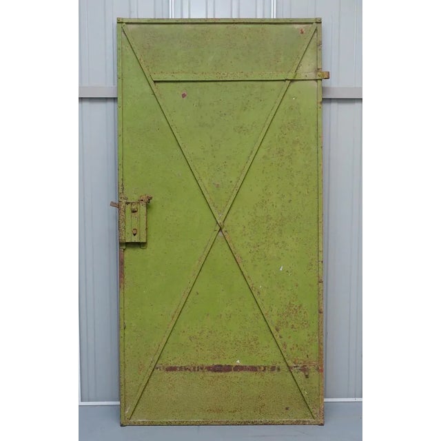 Hungarian Hand Painted Anti Looting Security Door, 1922 For Sale - Image 9 of 11