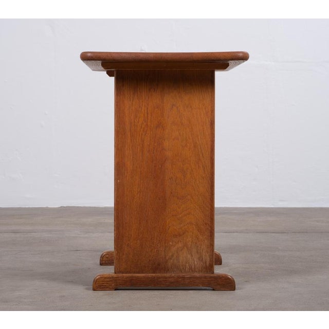 Brown Vintage Oak Magazine Holder, Denmark, 1960s For Sale - Image 8 of 10