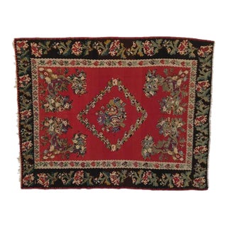 1930s Besarabian Kilim Rug 9' X 11'6" For Sale