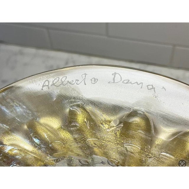 Alberto Dona Medusa Classic Collection Vase 100/72 Gold Flecks Murano 2002 Crystal For Sale In New York - Image 6 of 8