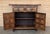 19th Spanish Baroque Carved Walnut Tuscan Two Drawer Credenza or Buffet For Sale - Image 6 of 18