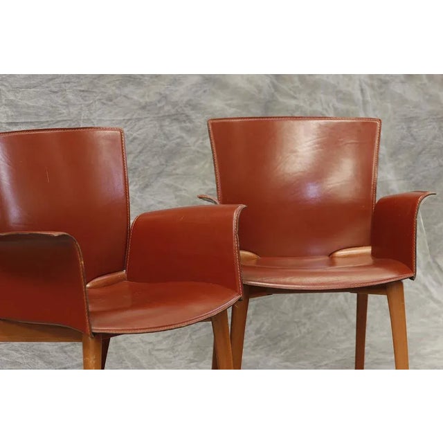 Purple Set of U-8 Chairs by Mario Bellini for Cassina For Sale - Image 8 of 11