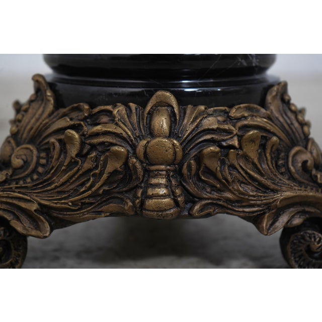 Maitland Smith Gracie Marble & Bronze Vase For Sale In Philadelphia - Image 6 of 12