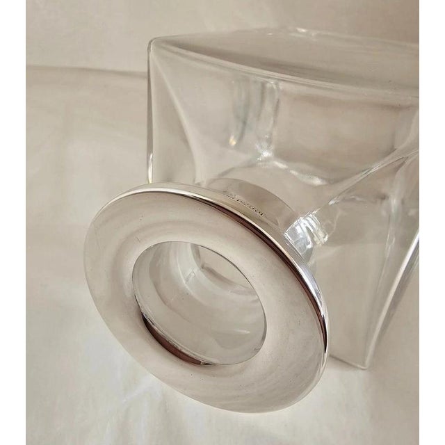 Sterling Silver-Mounted Cut Glass Decanter from James Dixon & Sons, 2001 For Sale - Image 13 of 18