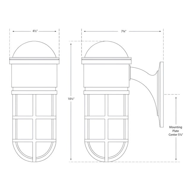 Transitional Chapman & Myers for Visual Comfort Signature Marine Wall Light in Polished Nickel with White Glass For Sale - Image 3 of 3