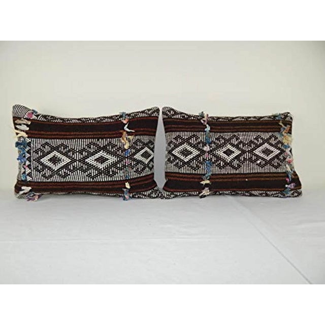 Goat Hair Turkish Kilim Pillow - Set of Two For Sale In Philadelphia - Image 6 of 6