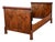 French Empire Flame Mahogany Twin Bed For Sale