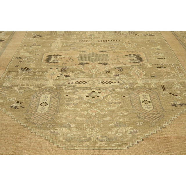 Mid 20th Century Vintage Turkish Oushak Rug, 05'10 X 09'04 For Sale - Image 5 of 9