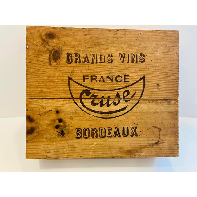 1950s 1950s Vintage Bordeaux Wine Box For Sale - Image 5 of 5