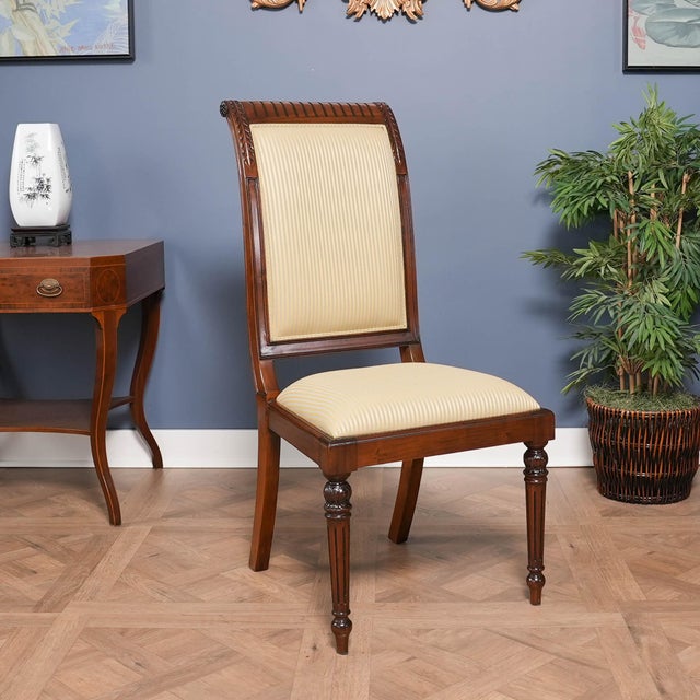 Back Upholstered Chairs- Set of 10 For Sale - Image 9 of 12