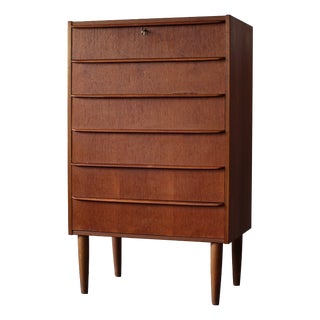 Vintage Danish Chest of Drawers in Teak, 1960s For Sale