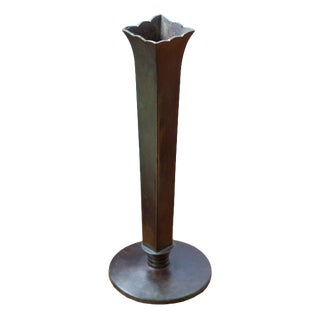 Orchid Bronze Vase from GAB For Sale