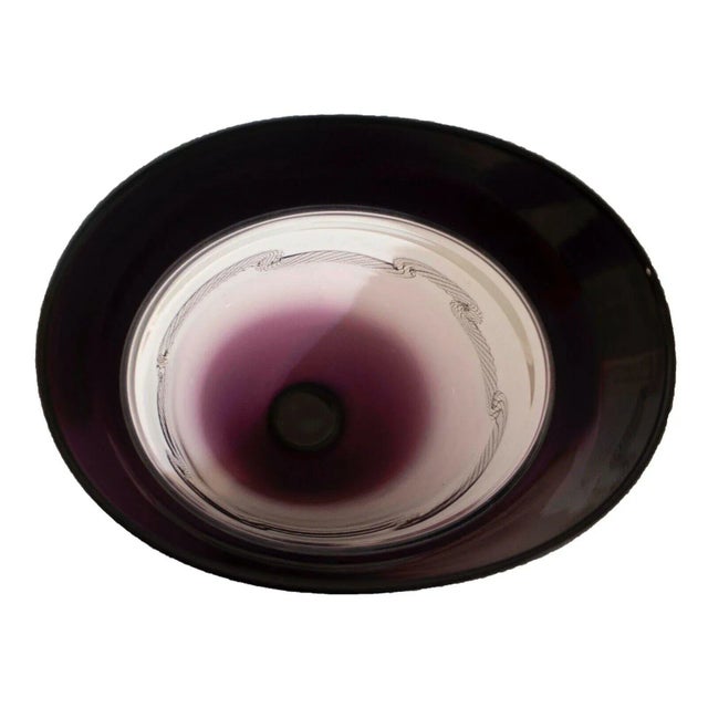 1990s Murano Seguso Glass Vase Sculpture signed Giampolo 1999 For Sale - Image 5 of 10