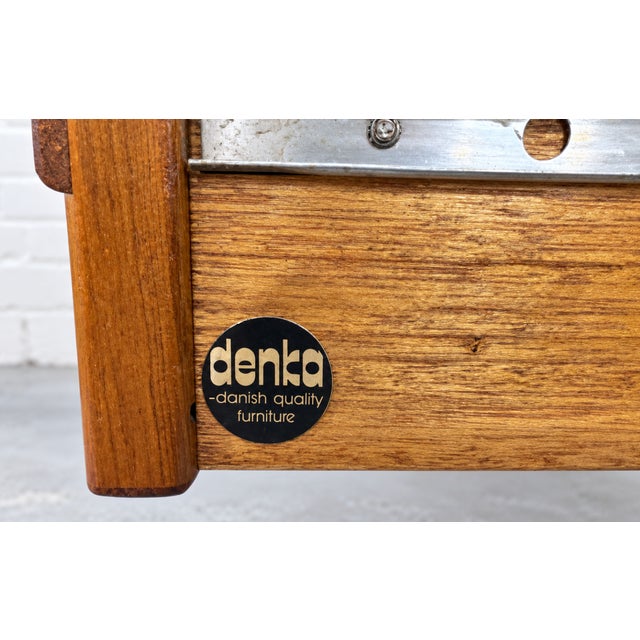Mid Century Modern Danish Teak Desk by Denka, C. 1960’s For Sale - Image 11 of 14
