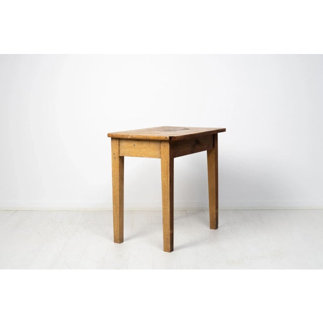 19th Century Simple Swedish Faux Paint Side Table For Sale - Image 5 of 10